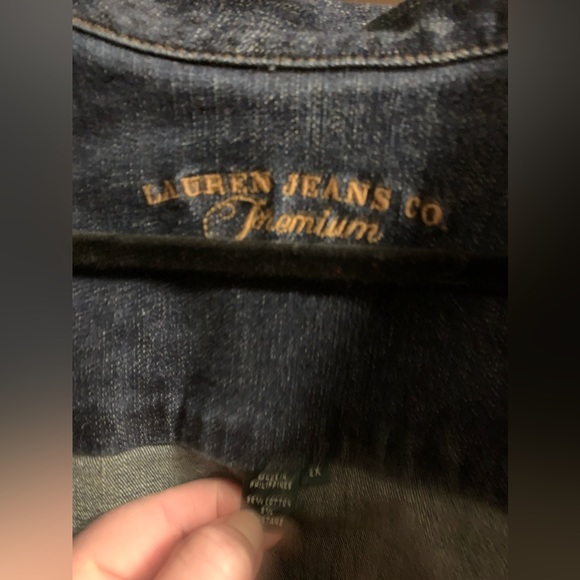 Lauren Jeans, Co. Premium denim jacket, Dark blue, 98% Cotton, 2% Elastane - Picture 4 of 4